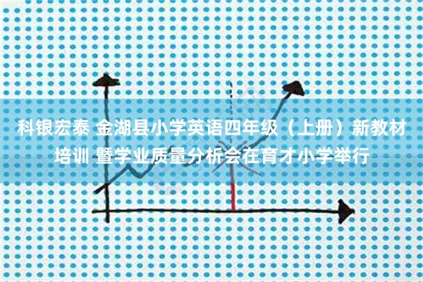 科银宏泰 金湖县小学英语四年级（上册）新教材培训 暨学业质量分析会在育才小学举行