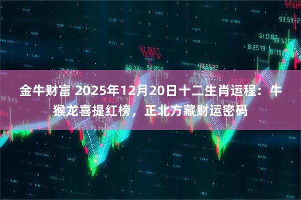 金牛财富 2025年12月20日十二生肖运程：牛猴龙喜提红榜，正北方藏财运密码