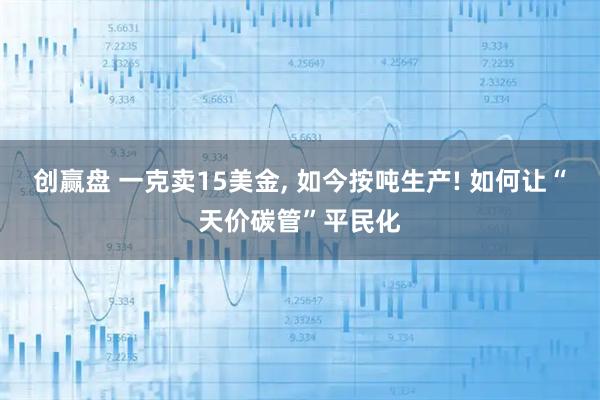 创赢盘 一克卖15美金, 如今按吨生产! 如何让“天价碳管”平民化